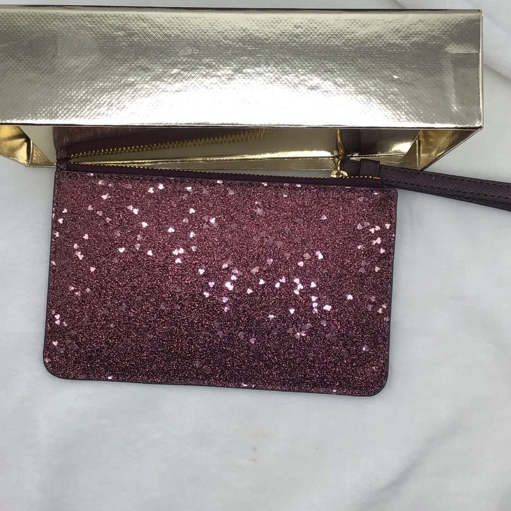 Coach heart glitter